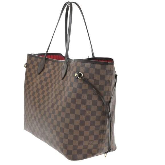 LOUIS VUITTON Neverfull GM Shoulder Tote Bag Damier Leather Brown N51106 43YH535 - Picture 3 of 15